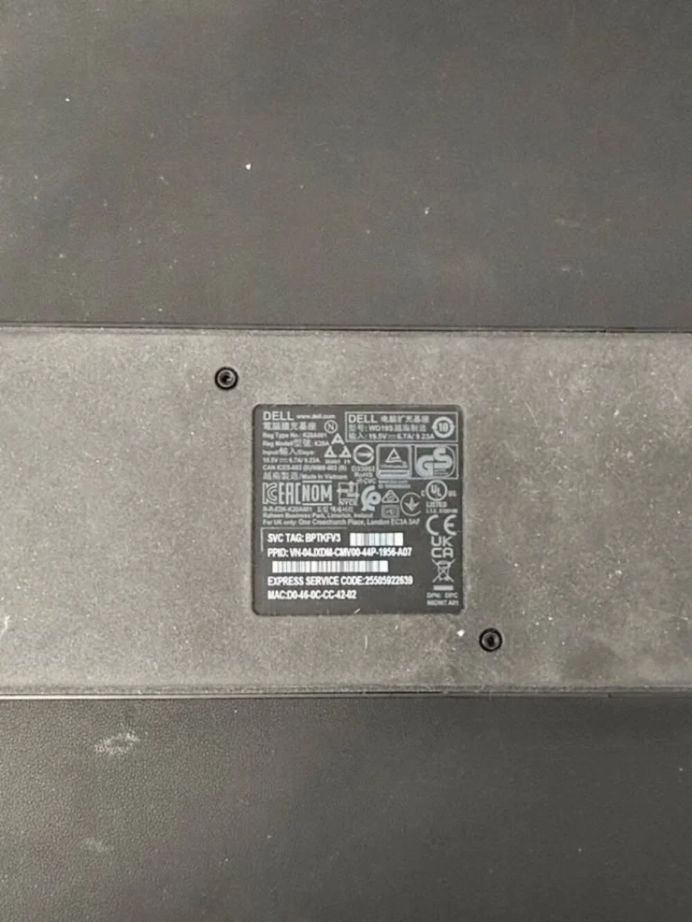 Dell Wd19 Dock Only